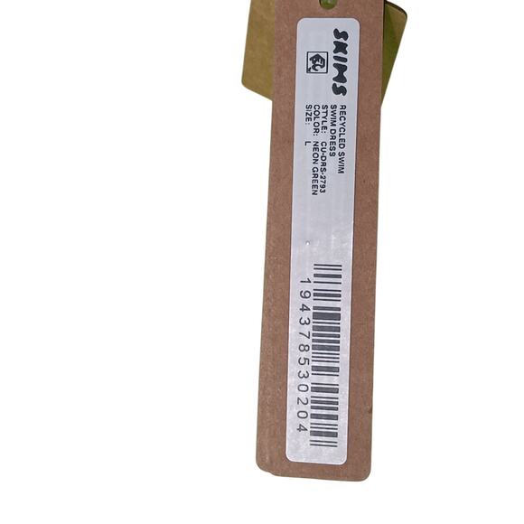 New with Tags Skims Recycled Swim Dress Neon Green Size L - Picture 12 of 14